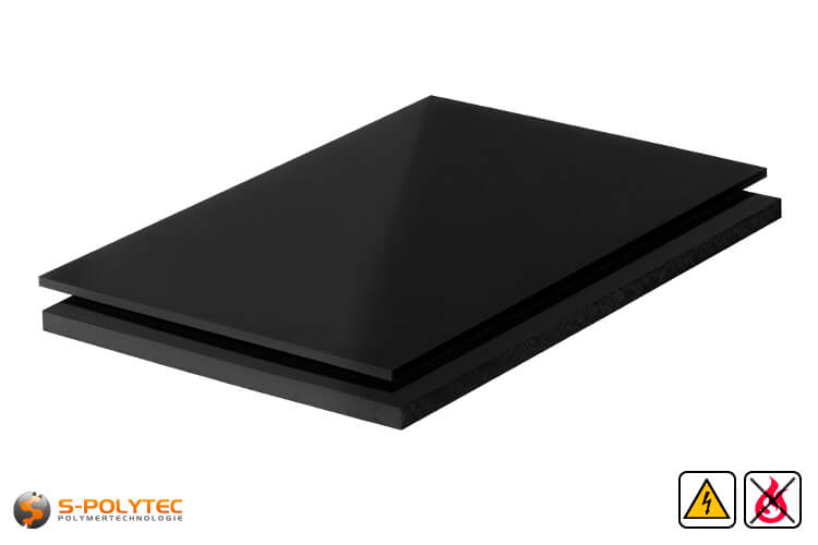 Grindplaat zwart ECCOgravel 160 x 120 x 4 cm | Met worteldoek