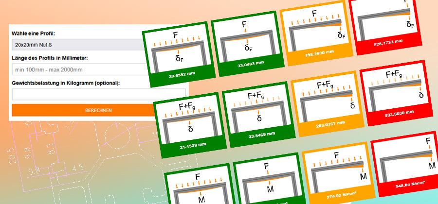 Slechts 3 invoergegevens – online calculator voor het draagvermogen van constructieprofielen