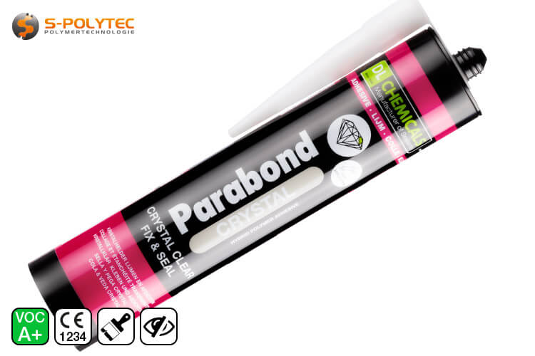 MS-polymeer Parabond Crystal bouw lijm voor kunststof met transparante glashelderheid