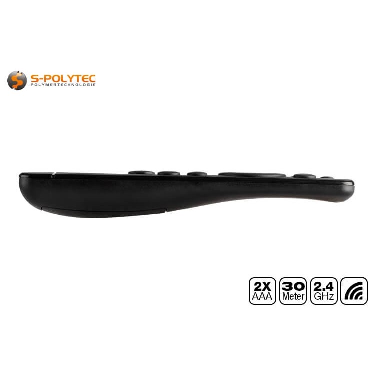 De draadloze afstandsbediening voor de S-Polylight LED power controller is ideaal als vervanging of tweede afstandsbediening