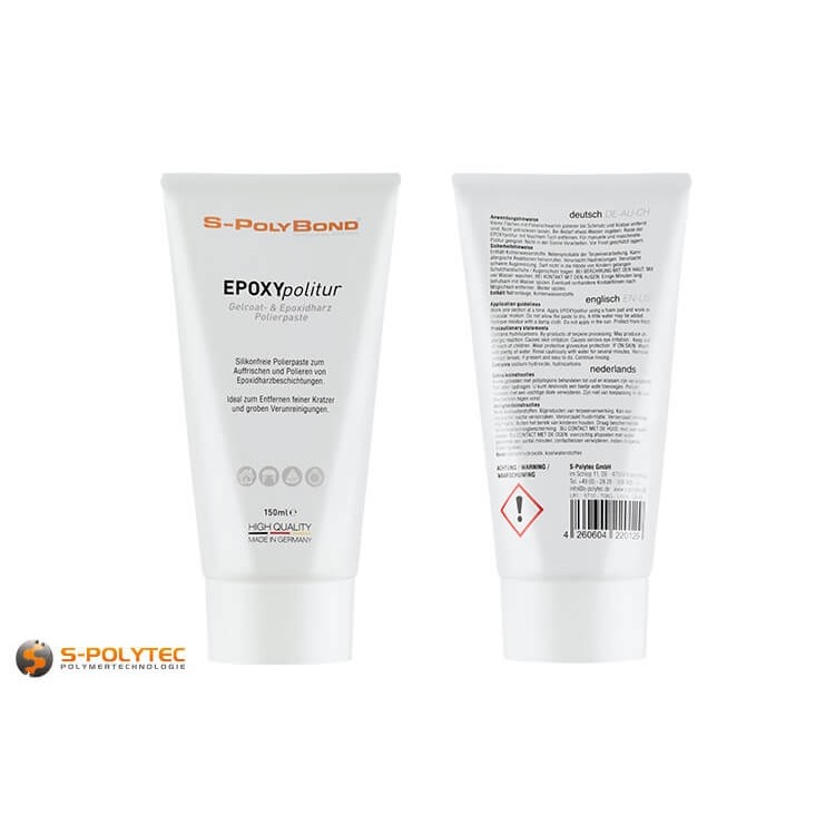 S-Polybond EPOXYpolitur - Speciale polijstpasta voor het opfrissen en polijsten van epoxyhars oppervlakken  