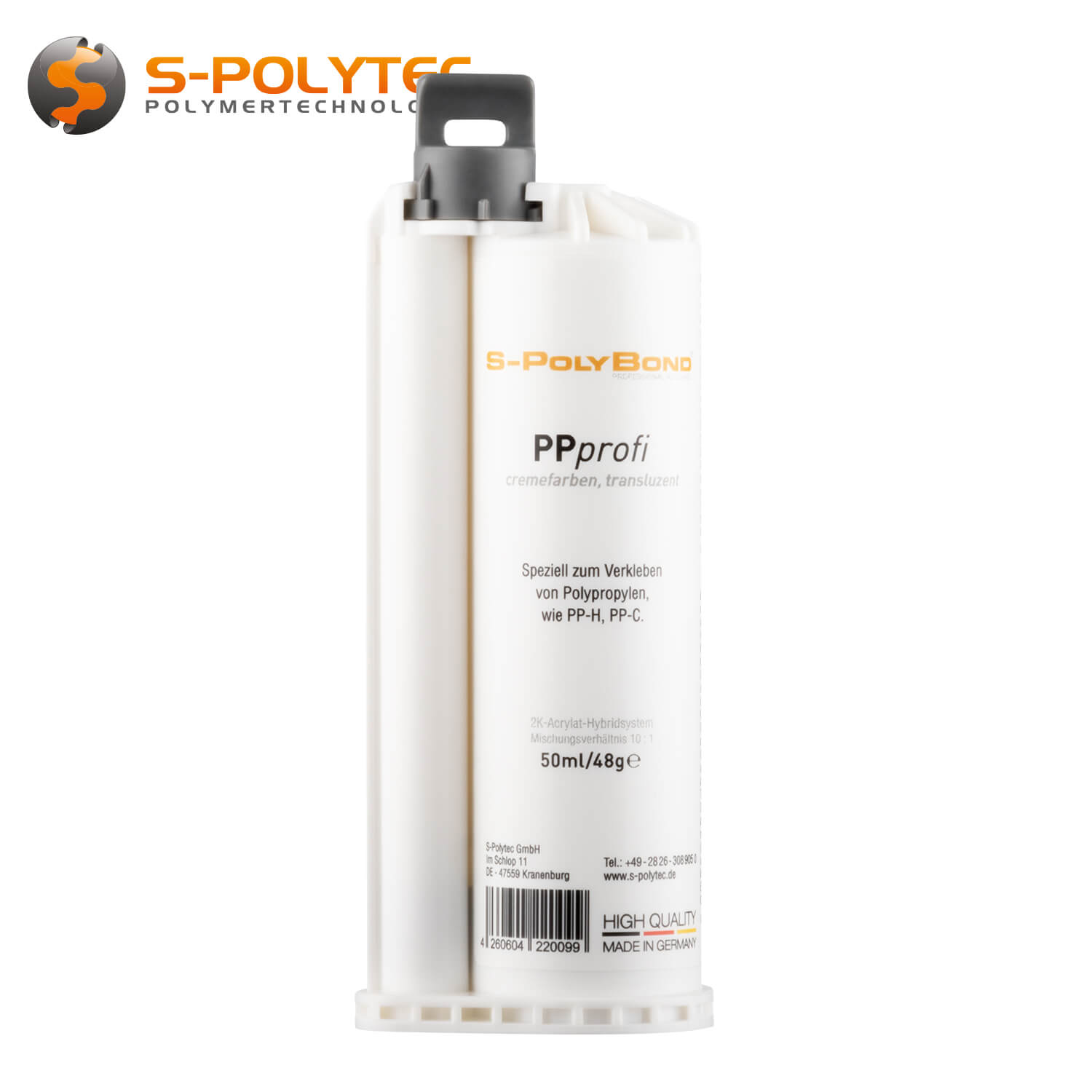 Polypropyleenlijm - PPprofi 50ml voor het verlijmen van PP-H en PP-C