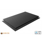 Koop direct de bijpassende ASA/ABS platen zwart genervt 2x1meter