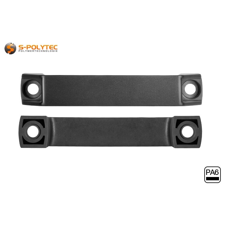 De zwarte polyamide handgrepen zijn ideaal voor constructies binnenshuis, bijvoorbeeld als meubelgreep