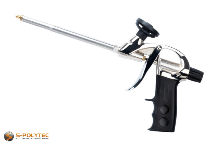 Het hoogwaardige schuimpistool FOME FLEX Mega Edition met robuuste metalen behuizing