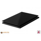 PVC platen zwart uit hard-PVC (PVCU) in diktes vanaf 1mm tot 40mm als standaardplaat met 2x1m
