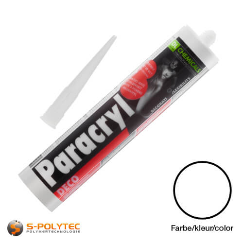 Paracryl DECO in wit - Overschilderbaar zonder wachttijden - Uiterst geringe volumekrimp ✓ Geen scheurvorming ✓