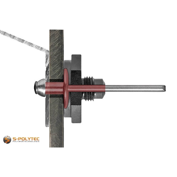 Het neusstuk HPL-16 garandeert een perfecte afstand tussen de schuifpunten voor HPL- en vezelcementplaten