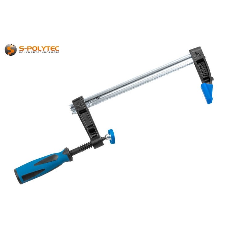 De geprofileerde stalen rail van de professionele schroefklem met dwarsgroeven en sleuf zorgt voor een enorme klemkracht