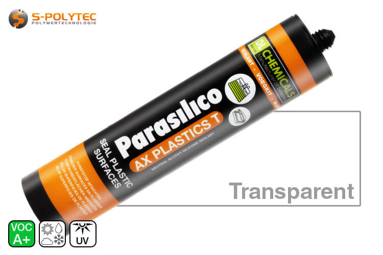 Parasilico AX Plastics T siliconenkit, kunststoflijm speciaal voor polycarbonaat