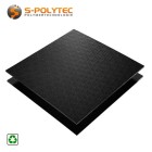 Zwarte HDPE-plaat van 100% gerecycled materiaal op maat gesneden