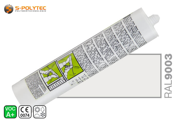 Professioneele siliconenkit Parasilico AM-85-1 T in wit  RAL9003