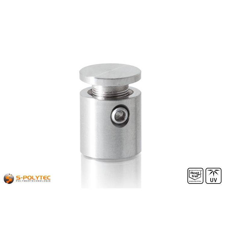 Afstandhouder 13x13mm voor wandmontage van roestvrij staal