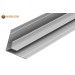 Vorschaubild De zilverkleurige hoekprofielen van massief aluminium zijn geschikt voor paneelverbindingen met een dikte van 3 mm, 6 mm of 8 mm in binnenhoeken, afhankelijk van de uitvoering.	