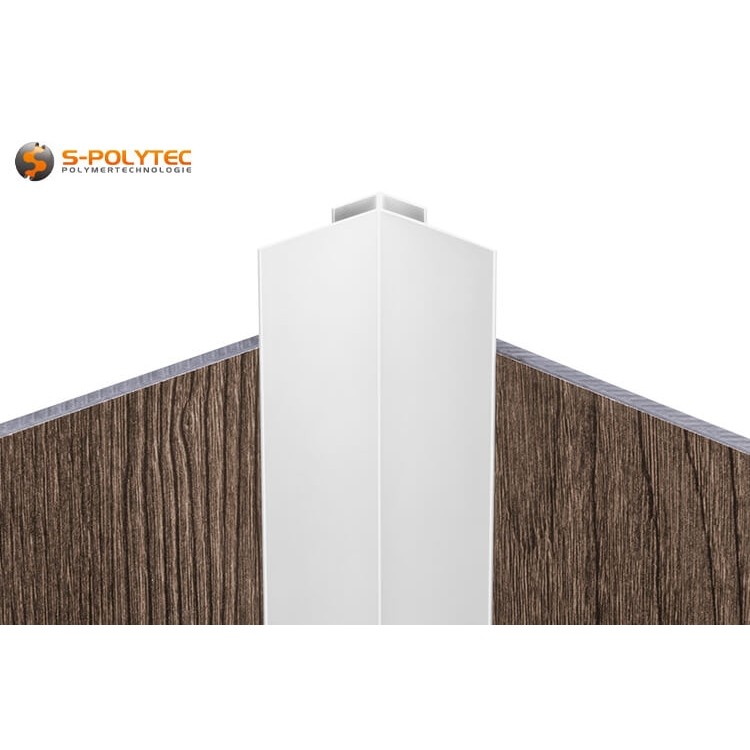 Onze aluminium hoekprofielen voor buitenhoeken zijn gemaakt van massief aluminium met een profieldikte van 1,1 mm en zijn vervolgens geanodiseerd voor een nog betere bescherming tegen weersinvloeden