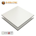 HPL platen RAL9016 verkeerswit moeilijk ontvlambaar met ETB-toepassing in 6mm en 8mm