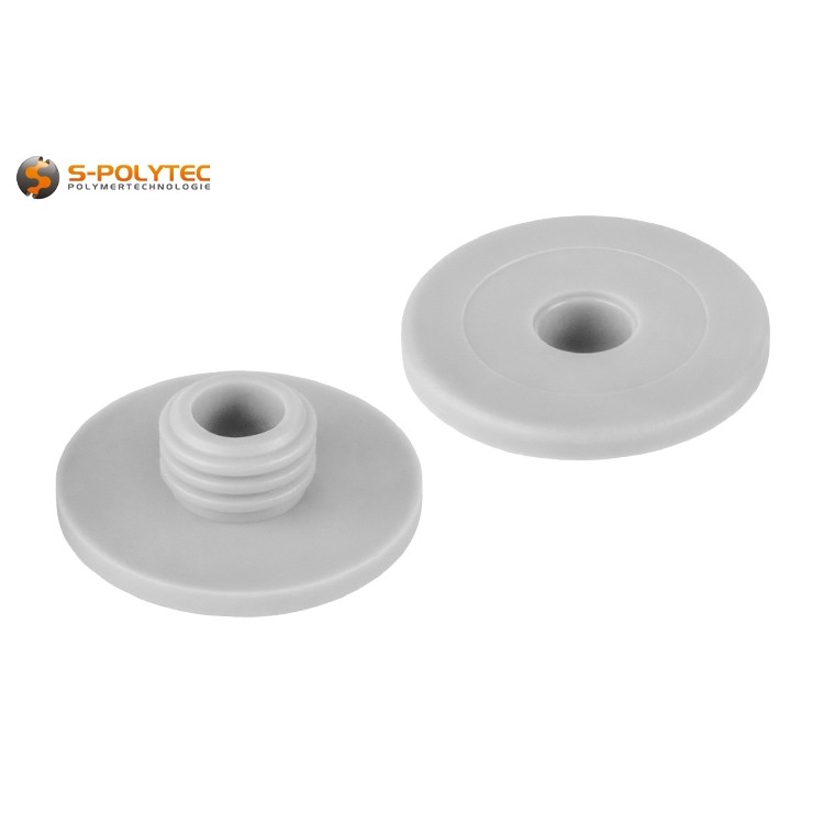 De afstandsringen zorgen voor een duurzame, stevige bevestiging van de schroefgeleider in de vierkante buis