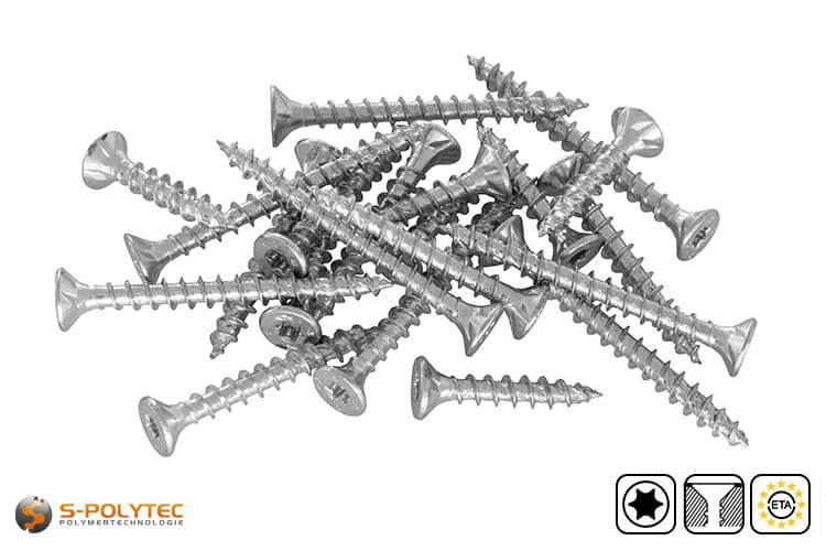 Verzonken schroef fischer PowerFast II Ø 4,5mm met volledige draad in verschillende draadlengtes