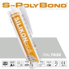 S-Polybond SILIKONprofi Alkoxy-silicoon RAL7035 (lichtgrijs)