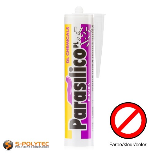 Parasilico PL Siliconenkit, kunststoflijm speciaal voor Polycarbonaat
