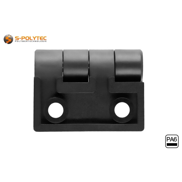 Het scharnier kan ook achteraf worden gemonteerd op bestaande constructies van aluminium systeemprofielen