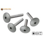 Koop direct de bijpassende Balkonschroef M5 stofgrijs (RAL 7037)