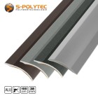 De zelfklevende aluminium afstelprofielen zijn optioneel verkrijgbaar in zilver, antraciet metallic, grijs metallic of brons metallic