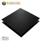ASA/ABS zwart (soortgelijk RAL9005, Gitzwart) als standard format plaat 2000mm x 1000mm in 2mm en 4mm dikte