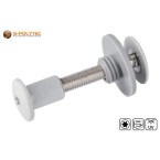 Koop direct de bijpassende Balkon schroefset met draadbus lichtgrijs (RAL 7035)