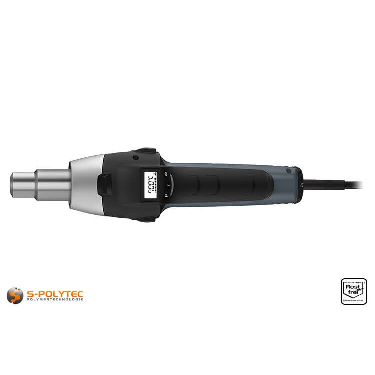 Hetelucht-lasapparaat voor het kunststof lassen met traploze temperatuur- en luchthoeveelheidsregeling