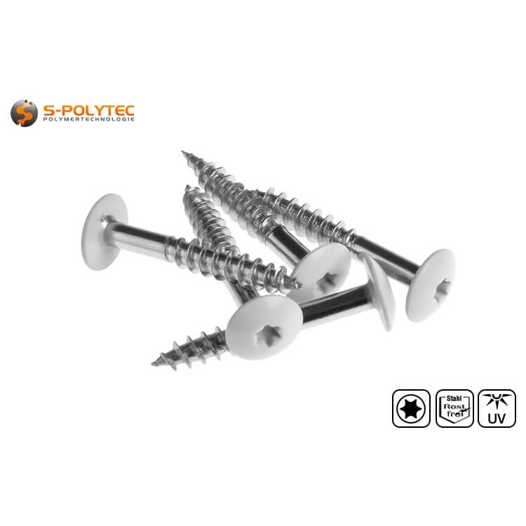 Gevelschroeven volgens DIN EN 14592 voor Trespa® Meteon® FR HPL-platen in Winter Grey (A21.1.0) met Satijnen Finish