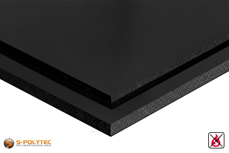spier Thespian hoofdstad PVC sheets zwart 2,0 x 1,0 Meter - buy online now