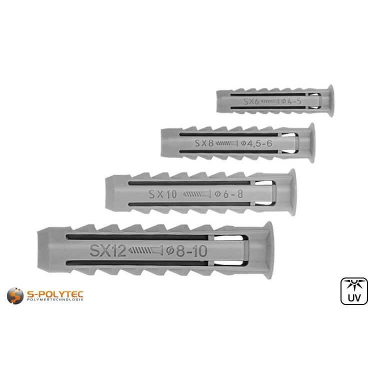 fischer spreidplug SX in verschillende maten voor talrijke sluitingen