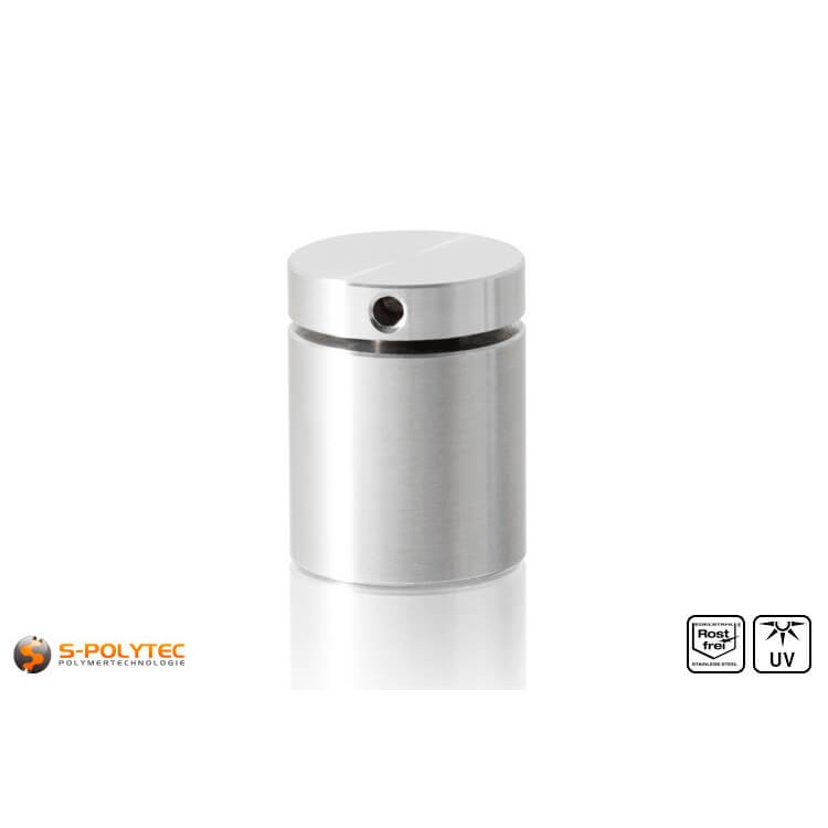 Afstandhouder 25x25mm voor wandmontage van roestvrij staal