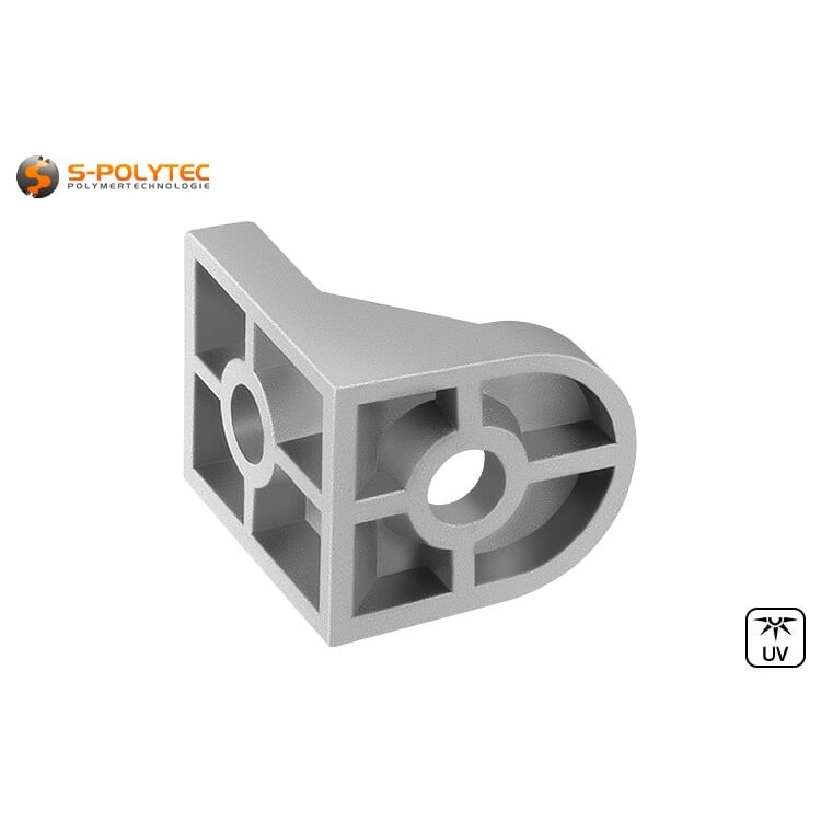 De montagebeugels kunnen worden gebruikt om constructieprofielen in een rechte hoek aan elkaar te schroeven