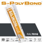 S-Polybond SILIKONprofi Alkoxy-silicoon RAL7016 (antracietgrijs)