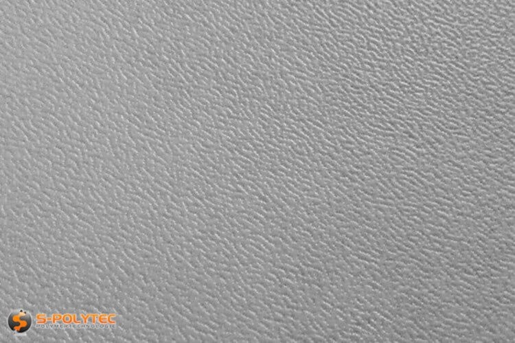 Polyethyleen (PE) platen grijs (soortgelijke RAL 7042) met en nerv 19mm  op maat - detail