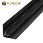 We bieden de aluminium hoekprofielen in antraciet (RAL7016) voor 90 graden binnenhoeken in lengtes van 2000 mm, 1000 mm of op maat gezaagd.