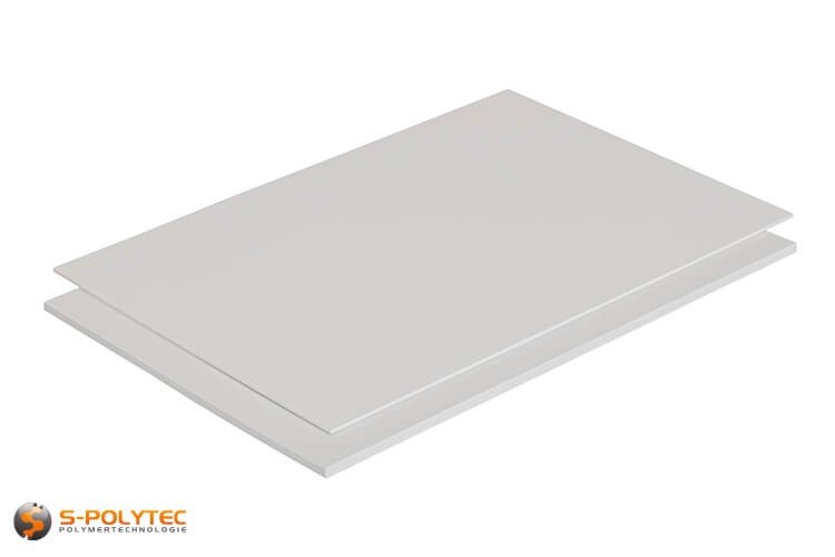 Onze polystyreen platen in wit als standaardplaat