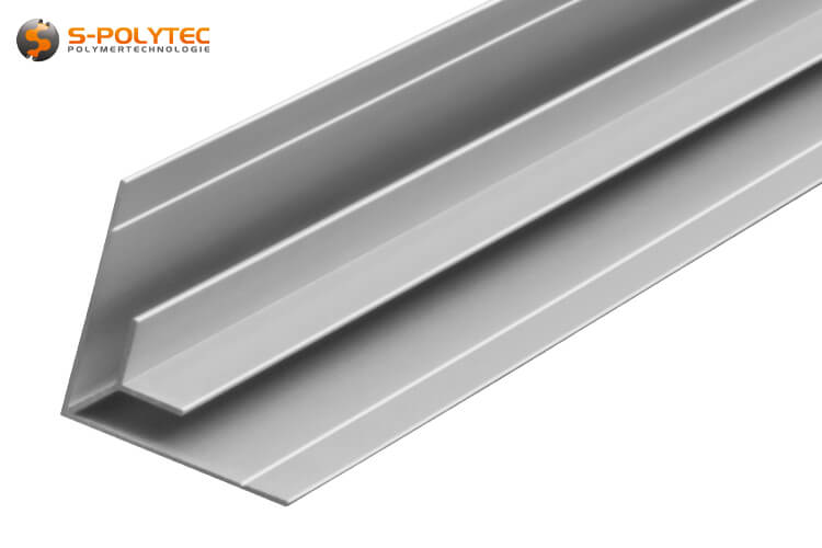 De zilverkleurige hoekprofielen van massief aluminium zijn geschikt voor paneelverbindingen met een dikte van 3 mm, 6 mm of 8 mm in binnenhoeken, afhankelijk van de uitvoering.	
