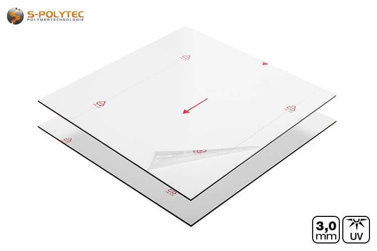 Koop witte aluminium composietpanelen op maat gezaagd - Detail bekijken