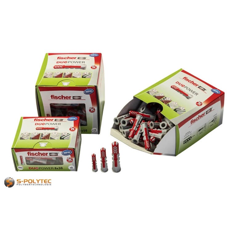 fischer universele plug DuoPower Ideaal voor het overbruggen van pleisterlagen