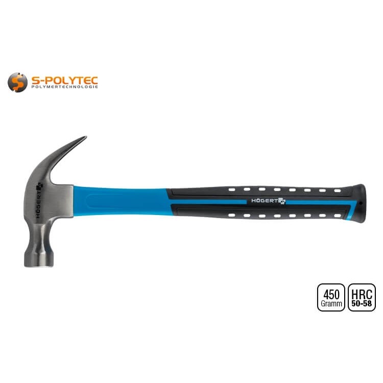 De ergonomische handgreep met antislipgrip is geoptimaliseerd voor de vorm en het gewicht van de kop