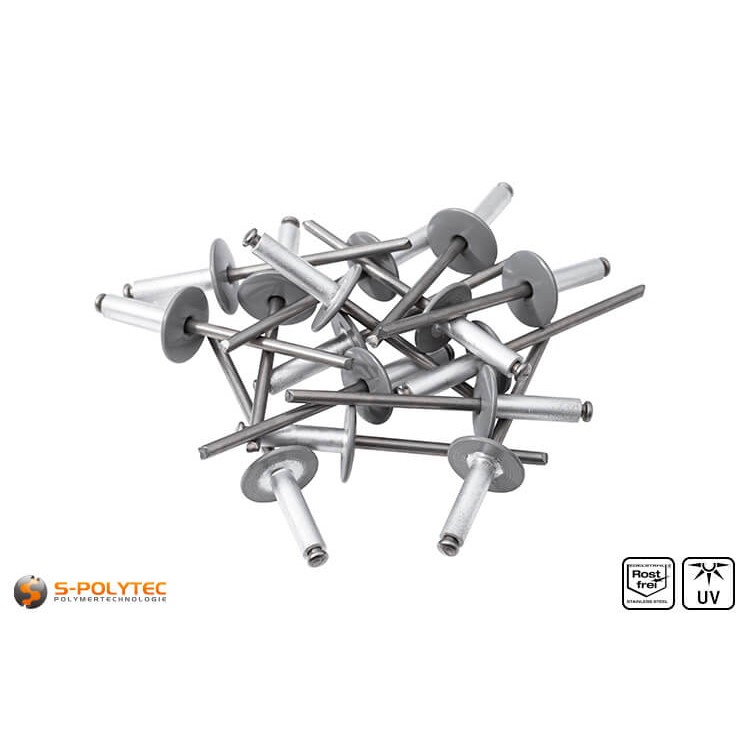 Gevel klinknagels stofgrijs (RAL 7037)