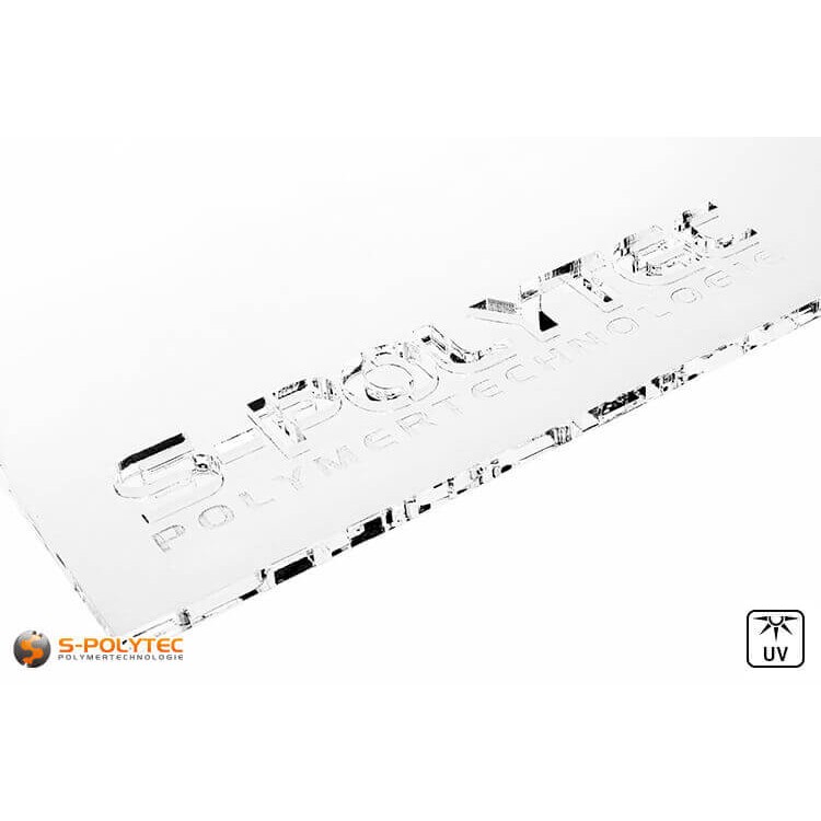 Individueele laserdelen uit acrylglas transparant