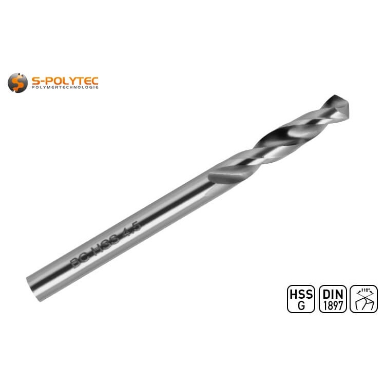 De HSS-G boren voor metaal met verkorte spiraal zijn verkrijgbaar in vele diameters. Bijvoorbeeld van Ø 2,0mm tot Ø 10,0mm