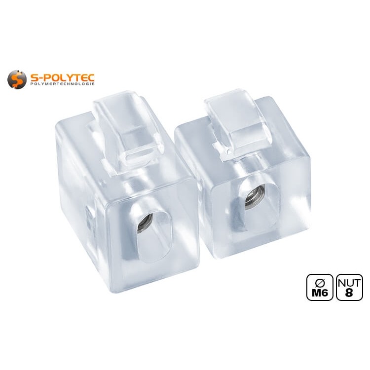 Het uniblock is geschikt voor alle bouwprofielen met groef 8 van het I- en B-type