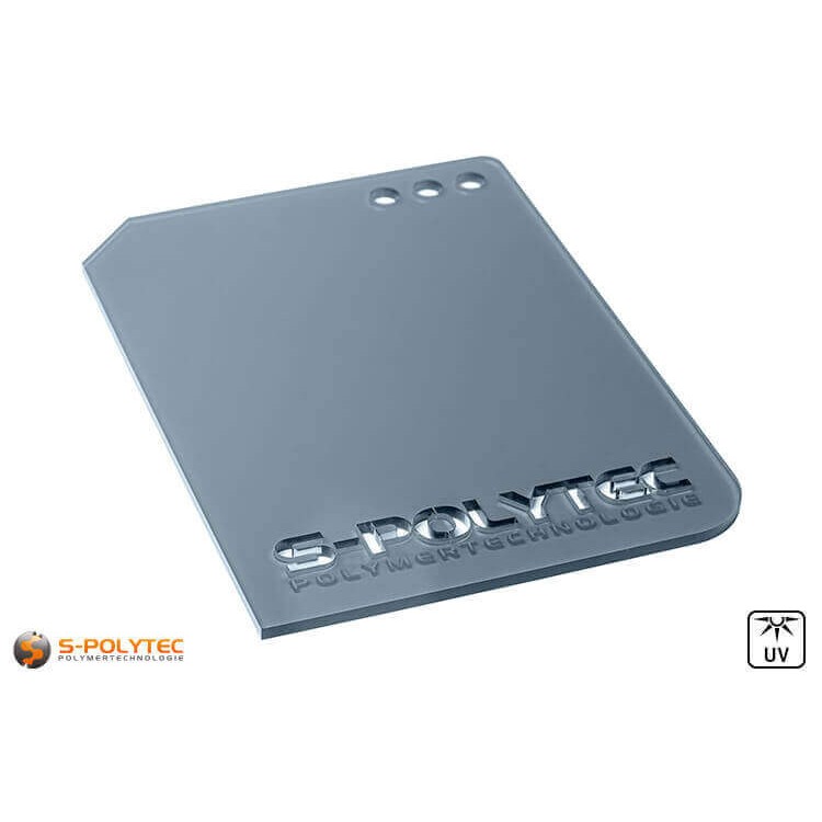 Acrylglas grijs getint in lasersnede