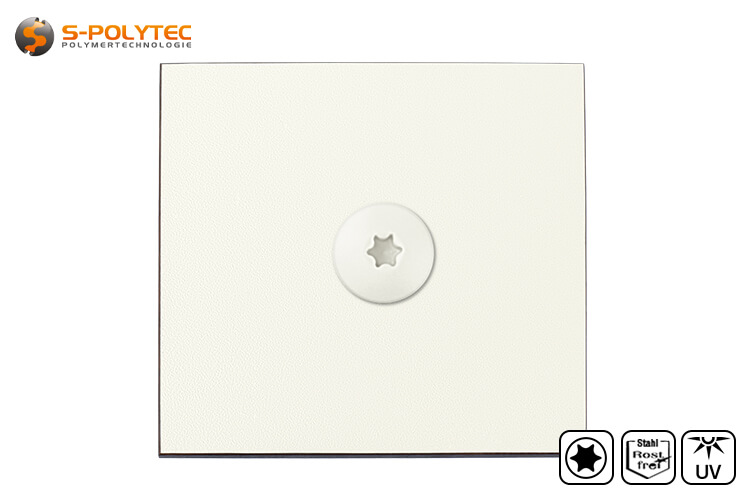 De witte gevelschroeven met een draaddiameter van Ø5,5mm en een draadlengte van 35mm zijn gemaakt van een corrosiebestendige A4-roestvrijstaallegering