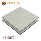 HPL platen RAL7035 lichtgrijs moeilijk ontvlambaar met ETB Absturzsicherung in 6mm of 8mm